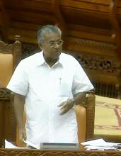 Chief Minister Pinarai Vijayan replying to notice for adjournment motion