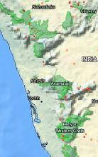 Firemap: fires detected during 48 hours ending on Sunday in protected areas of Kerala