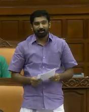 V. T. Balram speaking on his notice for adjournmenet motion in Assembly on Nov. 9