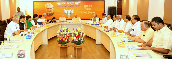 JP Kerala leaders at Central election committee meeting in New Delhi