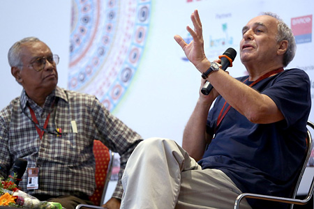 Brazilian film maker Julio Bressane with Pradeep Biswas