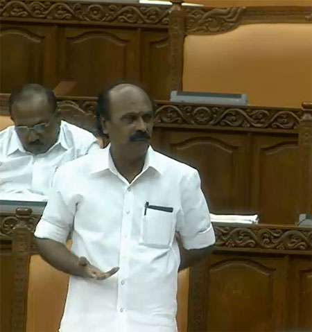 Revenue Minister E. Chandrasekharan replying to debate on Paddy Bill on Nov. 8