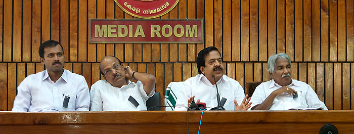 UDF leaders addressing the media on Wednesday