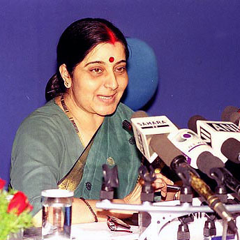 External Affairs Minister Sushma Swaraj (file photo)