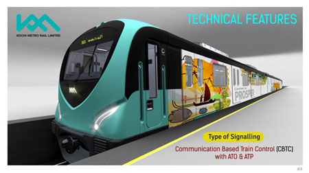 Kochi Metro Rail coach