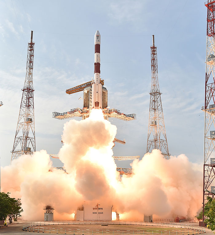 PSLV-C32 lift off from Srihatikotta on March 10, 2016