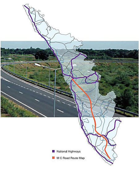 Kerala road network